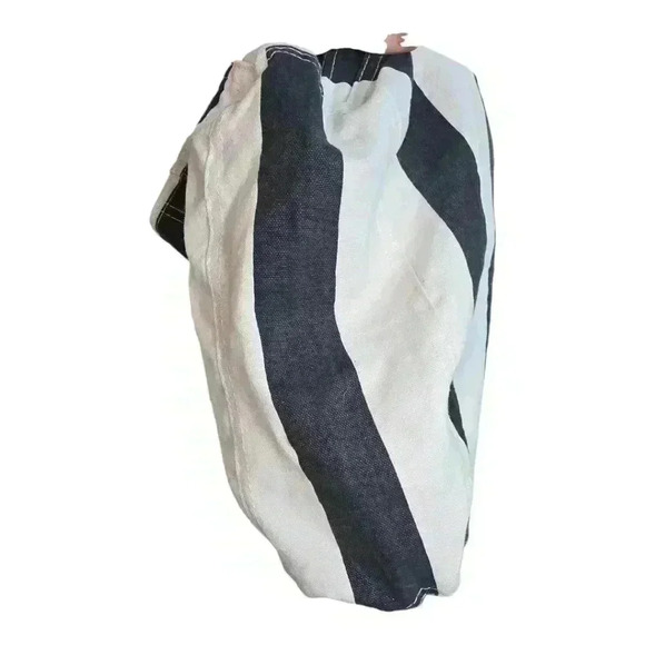 Getagadget Cape Cod Ma Tote Bag Purse Navy White Striped Rope Handles *READ* - Picture 16 of 16